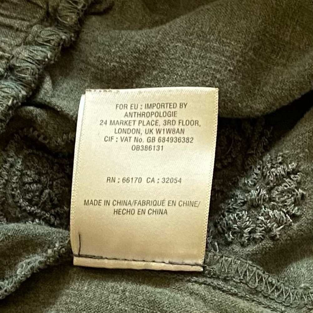 Anthropologie Embroidered Linen Drawstring Shorts - Picture 13 of 13